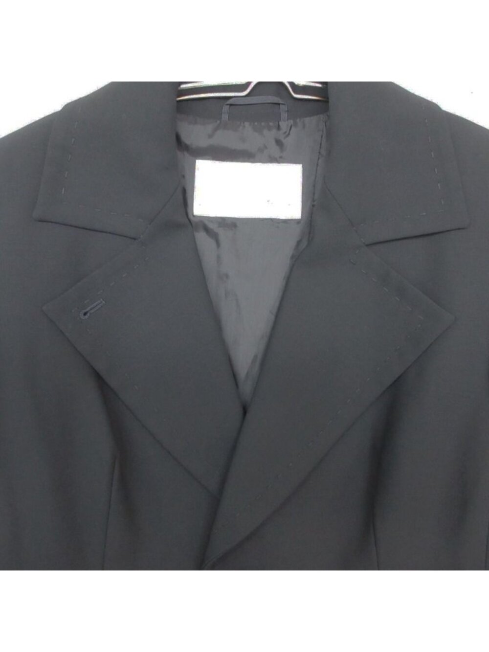 Max Mara Maxma Chestar Coat Long Length Double Breasted Jacket Outer Navy 42 - Picture 7 of 10